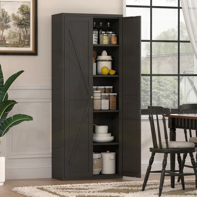 Armoire de rangement en métal avec 2 portes réglables