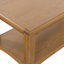Censu Oak Coffee Table With Shelf