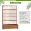 Boîte à fleurs en métal avec treillis 72 x 47 po Grid-923738987