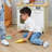 Teamson Kids Little Helper 6-pc. Pretend Play Household Cleaning Supply Set with Organizing Stand
