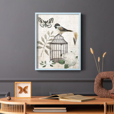 «Vintage Menagerie II», reproduction encadrée - bois massif