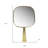11" Golden Square Frame Handheld Mirror