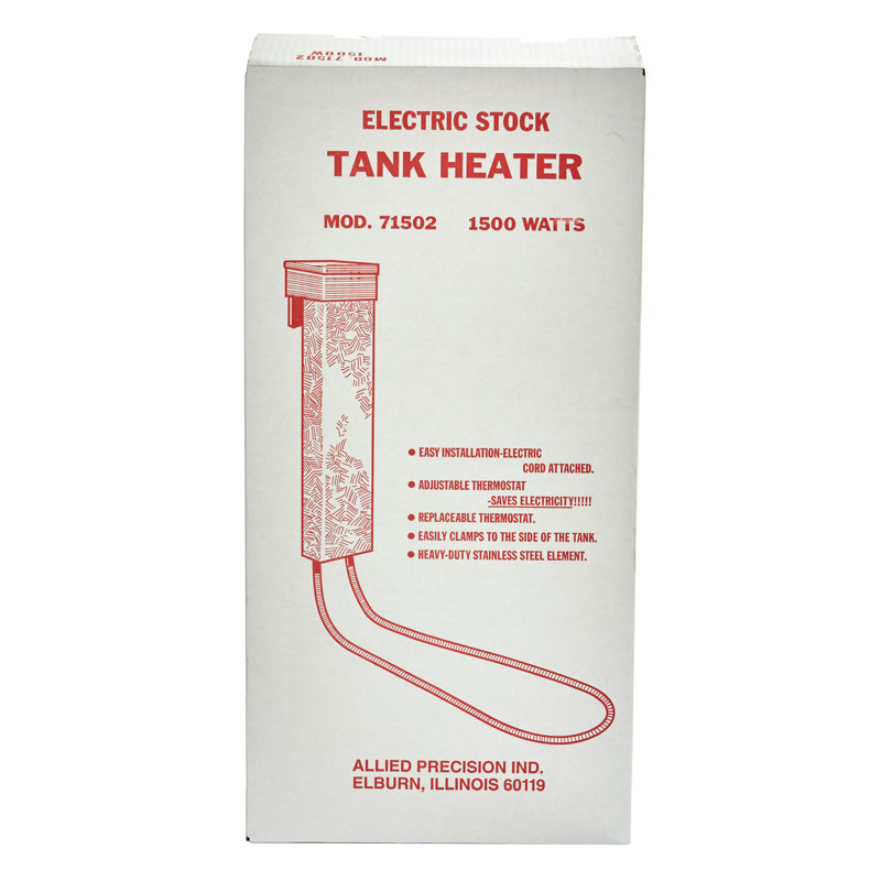 API Red Stainless Steel Livestock Tank Heater with Adjustable Thermostat