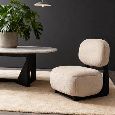 Fauteuil d'appoint rembourré Camel
