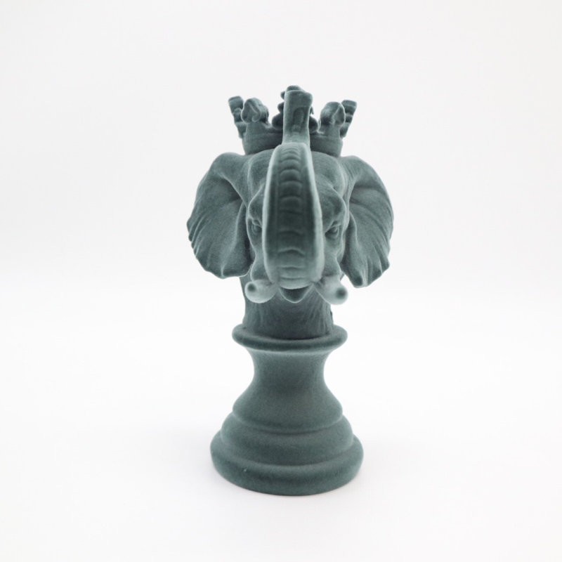 Sculpture éléphant Aadin, Vert