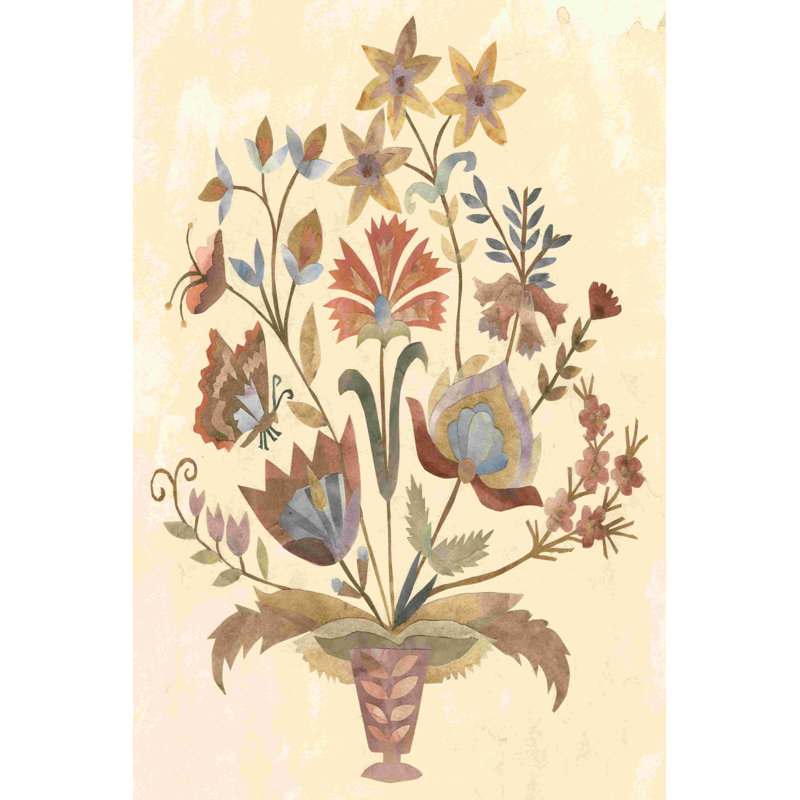 Bouquet de papier rétro I, H 36 po x l 24 po