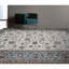 Tapis bleu marine et ivoire de haute qualité noué à la main-106958378