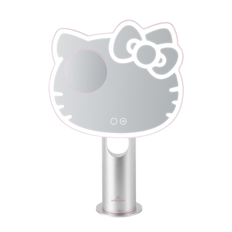 Miroir de maquillage Hello Kitty Realm, Argent argent