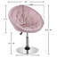 Fauteuil demi-tonneau pivotant capitonné Mavin-1929003341