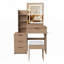 Bureau de coiffeuse moderne avec éclairage DEL, prise de courant et rangement-1413406270