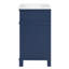 Meuble-lavabo vintage avec lavabo en céramique, portes à fermeture douce et tablette réglable-1633160472