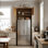Armoire de réfrigérateur avec portes, garde-manger haut pour réfrigérateurs standards