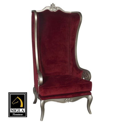 Fauteuil à oreilles en velours de 35 po de large Encinal