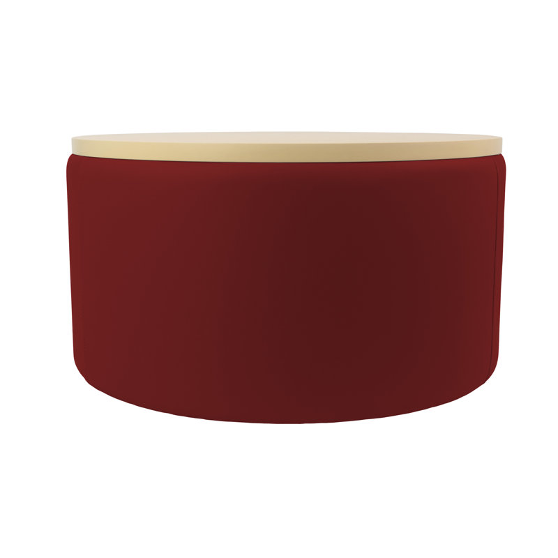 Repose-pieds rond 30 po Pro Series, Rouge / Beige