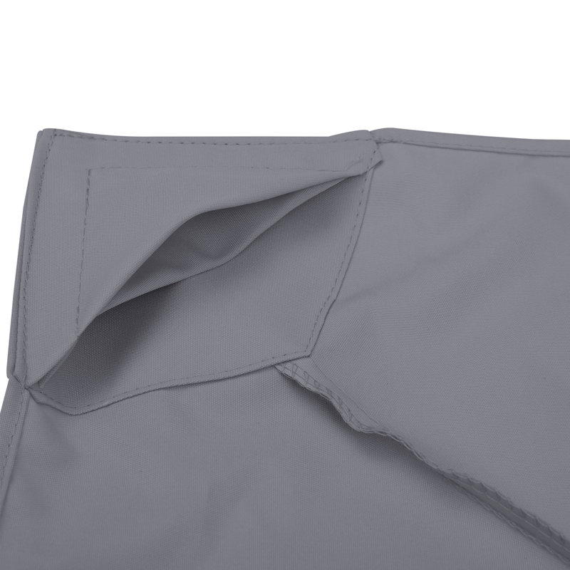 Auvent de remplacement pour pavillon de jardin carré à 2 niveaux Zermeno, Gris