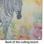 Zebra Glass Cutting Board Large