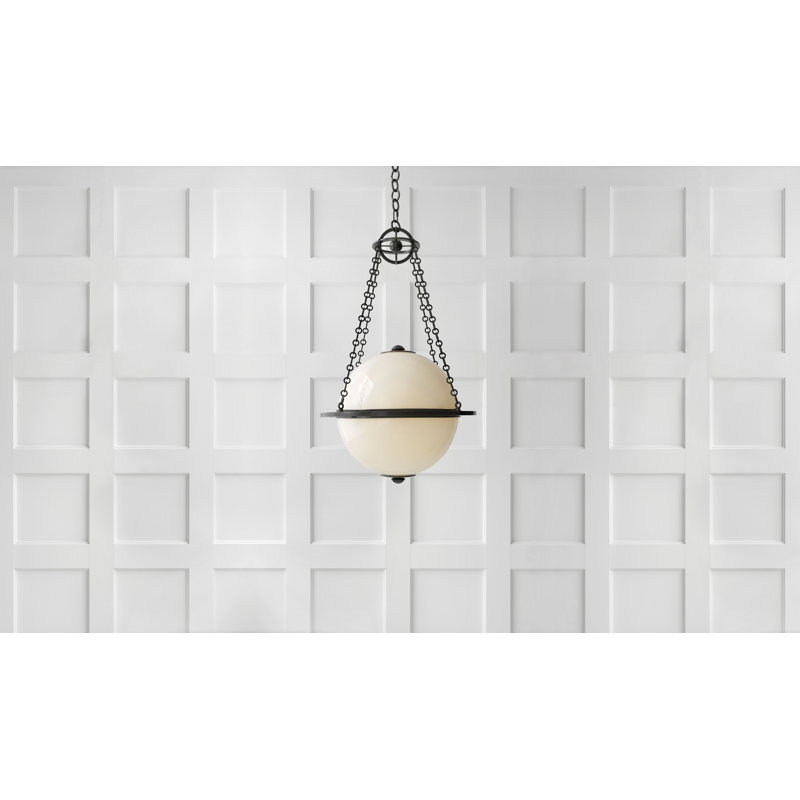 Chapman & Myers Modern Globe Lantern, Bronze