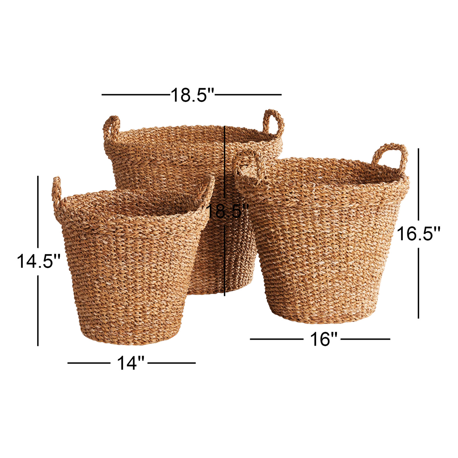 Charton Handmade Seagrass Decorative Basket 3