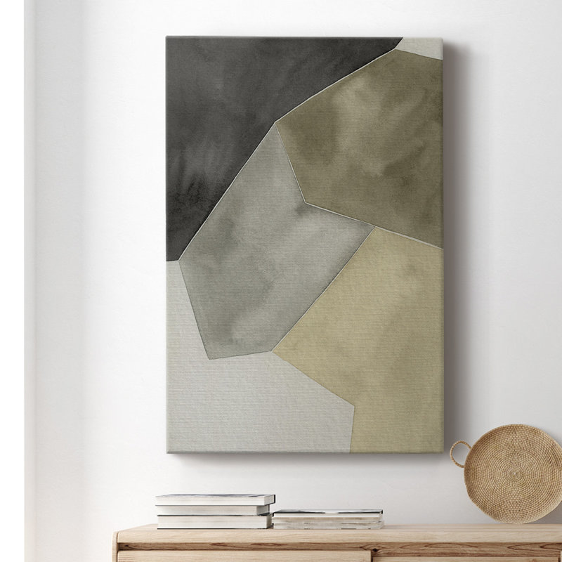 Tectonic Shift II - peinture sur toile tendue, H 18 po x l 12 po x P 1 po