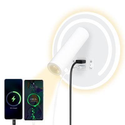 Wall-Mounted Rotating Bedside Lamp