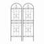 Barrière de jardin, treillis de jardin en métal 71 po x 19,7 po à treillis antirouille pour plantes grimpantes