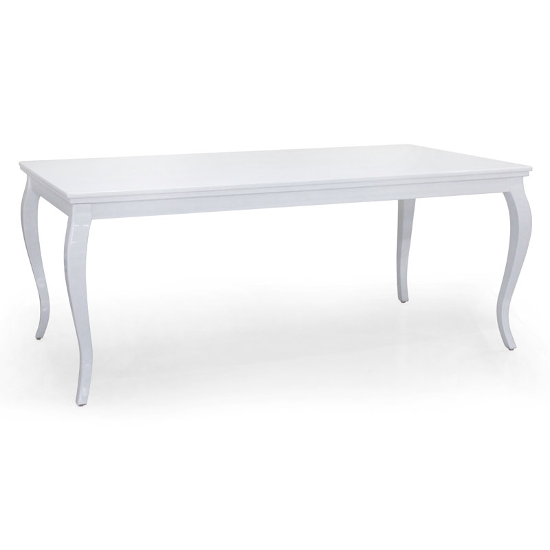 Dining Table, H80 x L180 x W100cm, White Gloss