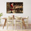 «Santa's Winter Reindeer Abstract Contemporary Animal Winter», reproduction d'art murale-129720118
