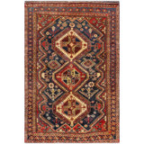 Canvello Qashgaie Small Area Rugs For Bedroom - 4'1" X 6'4"