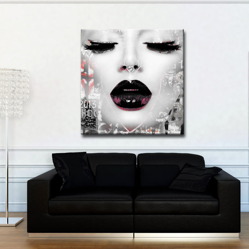 Impression d’art graphique sur toile XXXV-C, H 30 po x l 30 po