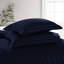 Microfiber Striped Duvet Cover Set with Matching Pillowcases & Fitted Sheet-114247588-114247581