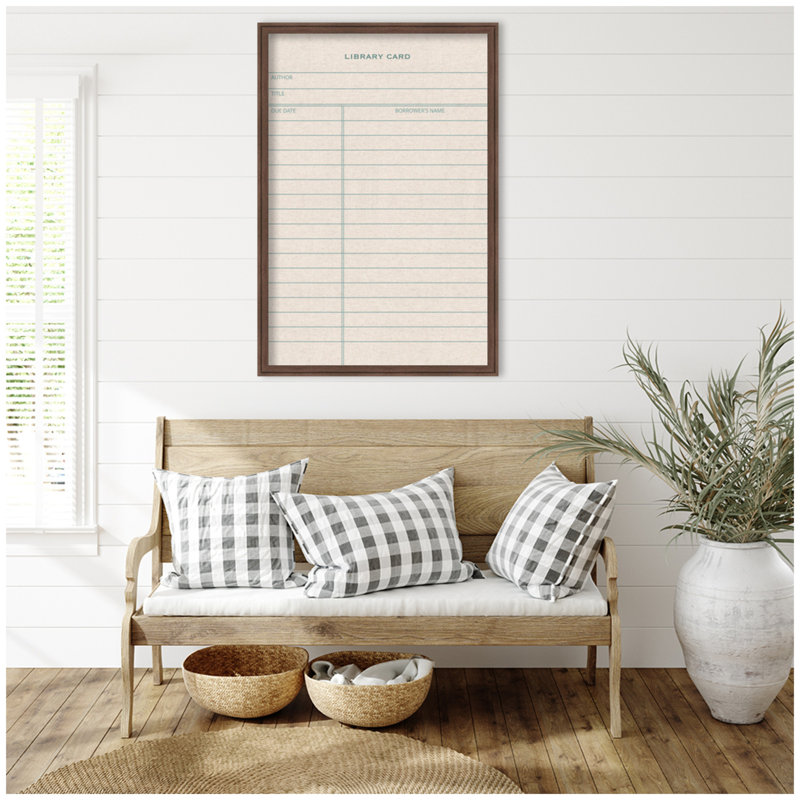 Tableau d'affichage encadré en lin, H 38 po x L 26 po x P 1,25 po, Brun