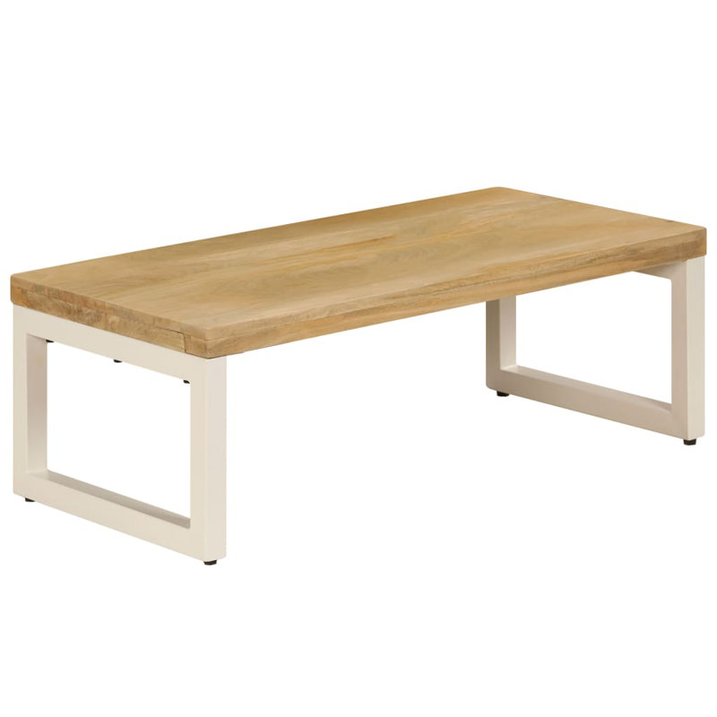 Table basse Chagford, Brun clair, Blanc