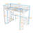 Metal Loft Bed with Wardrobe and Desk-96822139-96822022