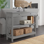 Minier 1-Drawer Console Table with Shelves