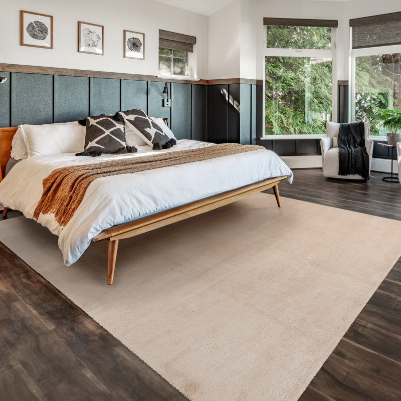 Tapis d'intérieur à poils longs en polyester Marrick Tonee, Rectangle 7 pi 10 po x 10 pi