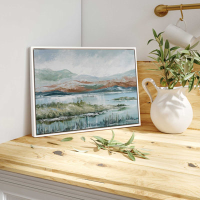 «Lakeside Af après-midi Enchantment on Canvas» par Max Maxx, reproduction