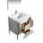 30'' Single Bathroom Vanity with Quartz/Ceramic Undercount Sink Top-2035087776