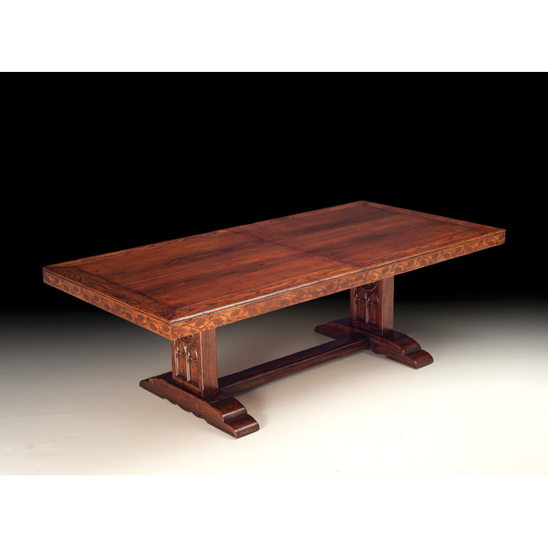 Extendable Walnut Solid Wood Dining Table