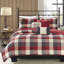 Ensemble de courtepointe double / grand 6 pièces avec coussins décoratifs Ridge-23509390-23509393