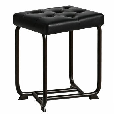 Tabouret de coiffeuse en cuir