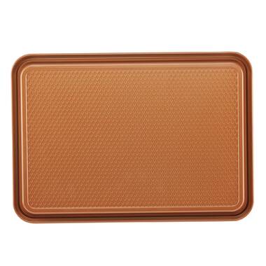 Gold-Coated Aluminum Cookie Sheet with Silicone Handle » NUCU® Cookware &  Bakeware