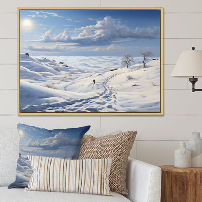 Paysage solitaire hivers - impression