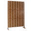 Panneau d'intimité extérieur et intérieur en acier 76 po H x 48 po brun-130909682