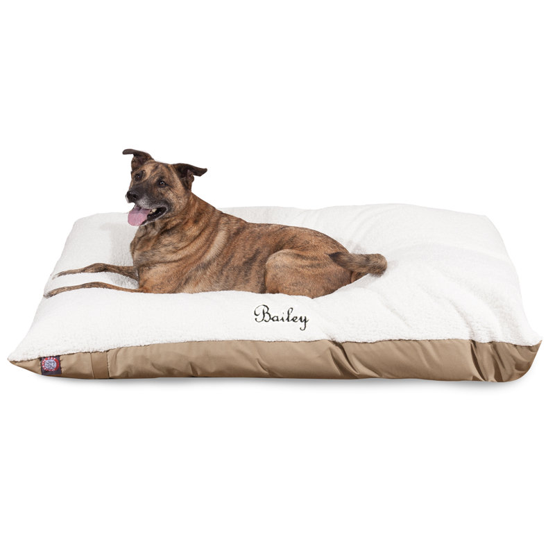 Lit pour chien coussin, Kaki, Grand (60" L x 42" P x 8" H)