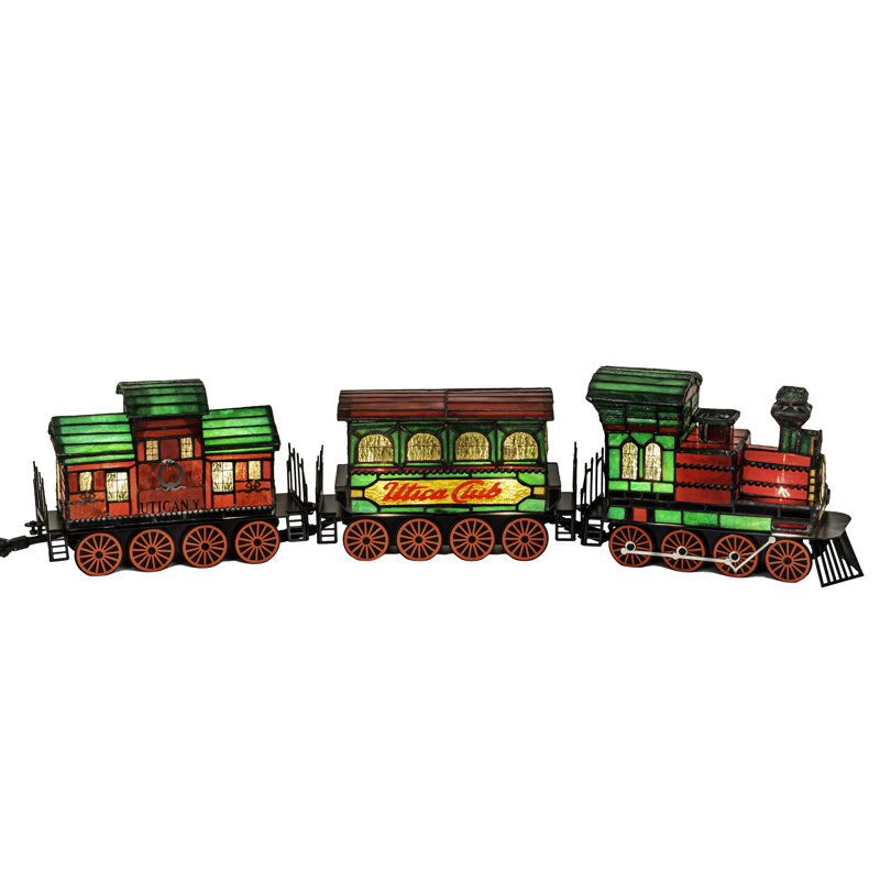 7'' Transportation Themed Lighted Art Glass