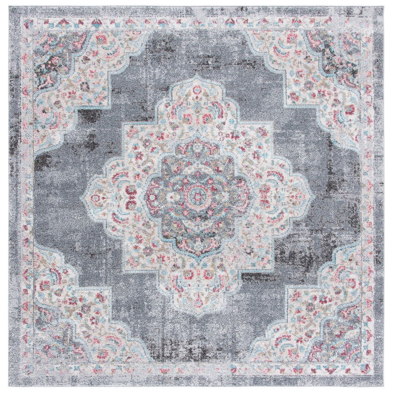 Dostie Phoenix Performance Oriental Rug, Square 6'7"