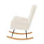 Fauteuil berçant beige Teddy