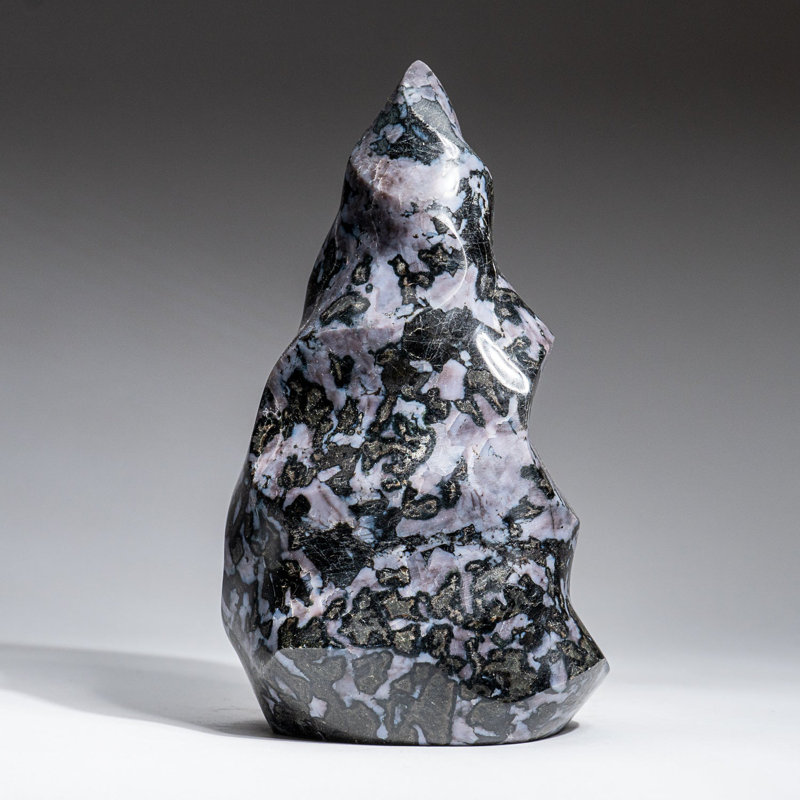 Genuine Polished Indigo Gabbro Flame Freeform (3.3 Lbs), 7" H x3.5" W x 4" D