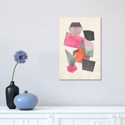 Collaged Shapes II 1 Piece Wrapped Canvas Painting