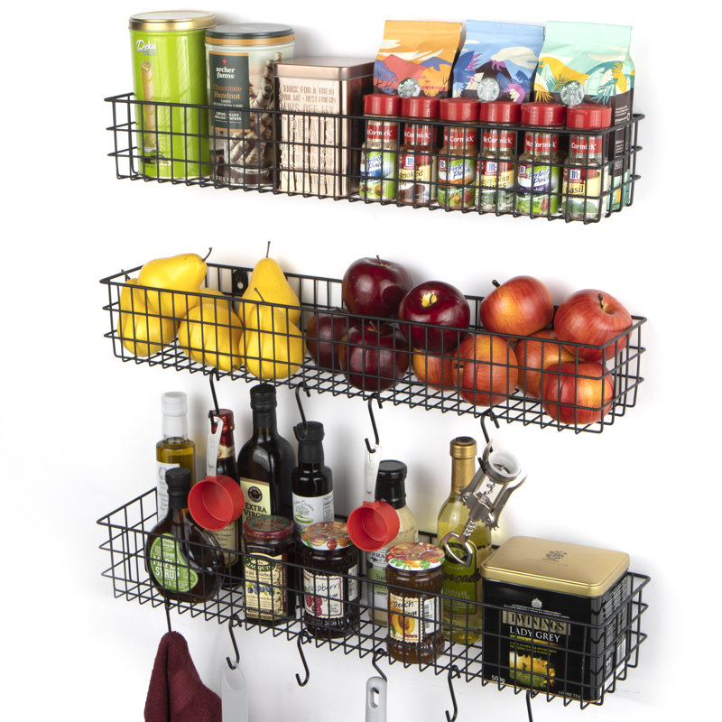 Berkant Steel Cabinet Shelving Rack, Black